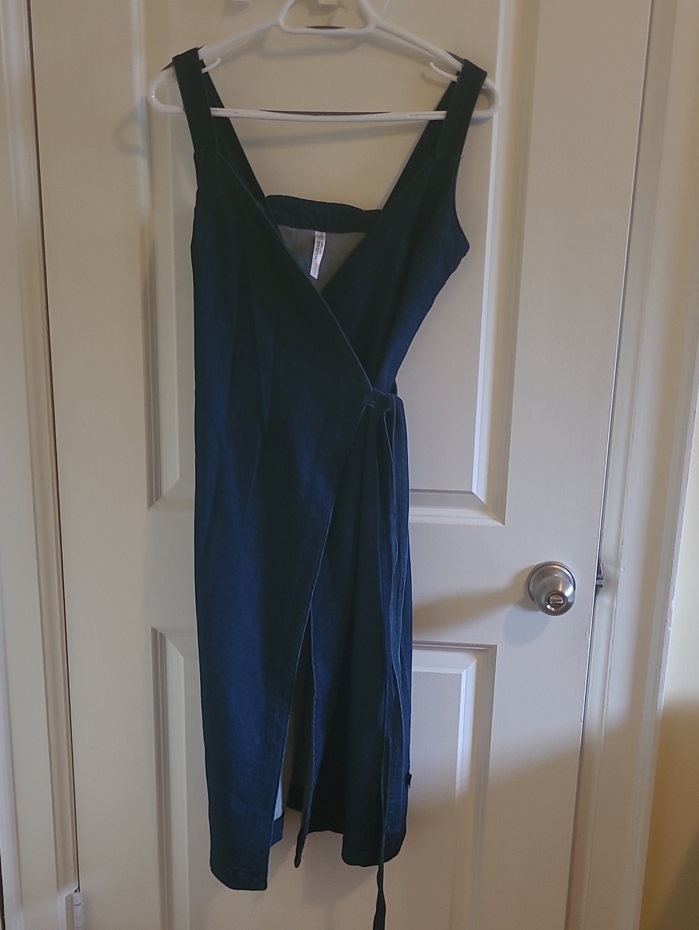 Women’s Navy Wrap Midi Jumpsuit